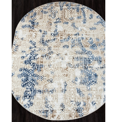 Ковер ANTEP O1699 630 CREAM / BLUE Овал 