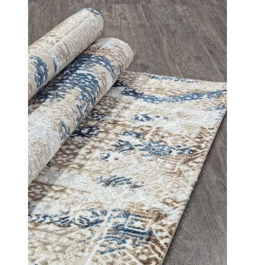 Ковер ANTEP O1699 630 CREAM / BLUE Прямоугольник 