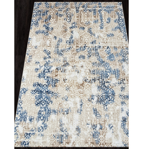 Ковер ANTEP O1699 630 CREAM / BLUE Прямоугольник 