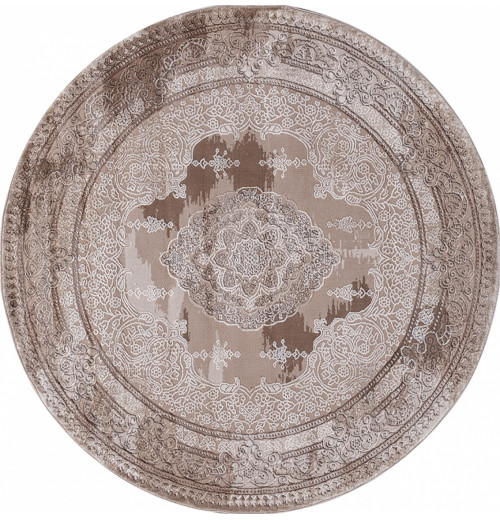 Ковер ARMINA 03704A BROWN / BROWN Круг 