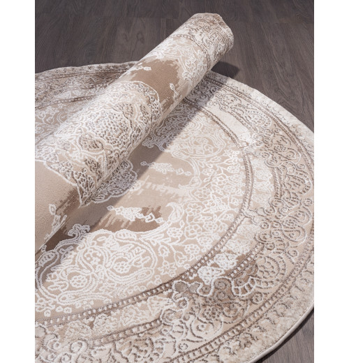Ковер ARMINA 03704A BROWN / BROWN Круг 