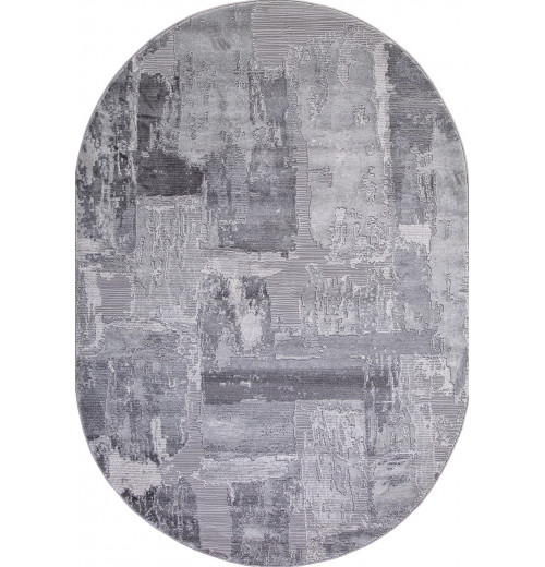 Ковер ARMINA 03758A GREY / GREY Овал 
