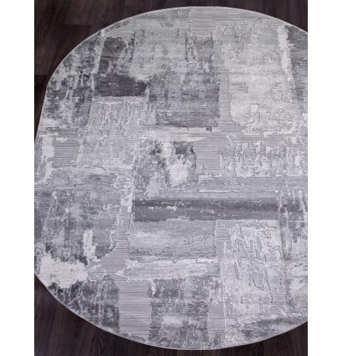Ковер ARMINA 03758A GREY / GREY Овал 