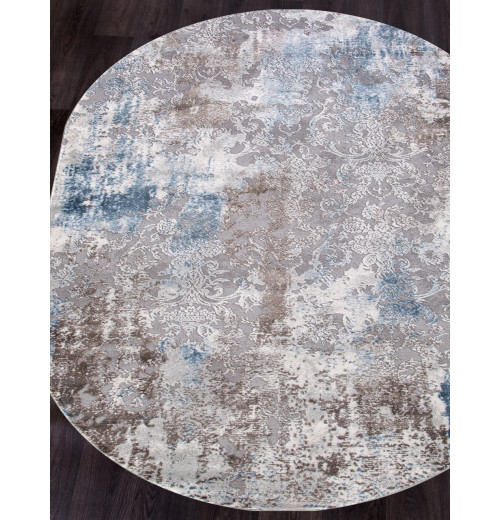 Ковер ARMINA 03853A BLUE / BLUE Овал 