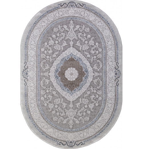 Ковер ARMINA 03874A BLUE / BLUE Овал 