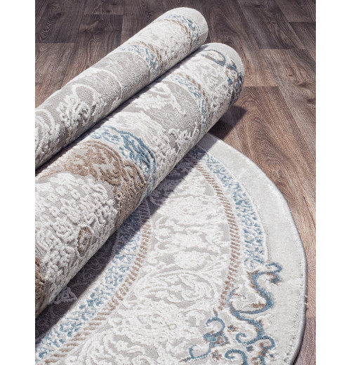 Ковер ARMINA 03874A BLUE / BLUE Овал 