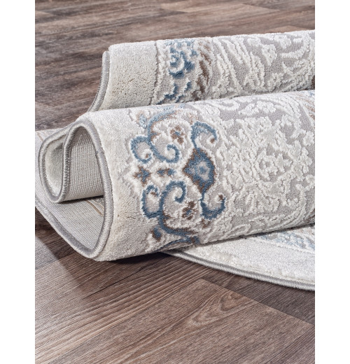 Ковер ARMINA 03874A BLUE / BLUE Овал 