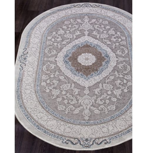 Ковер ARMINA 03874A BLUE / BLUE Овал 