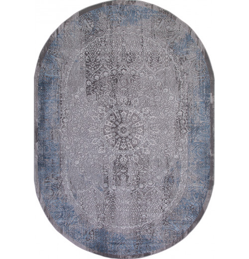 Ковер ARMINA 03878A BLUE / BLUE Овал 