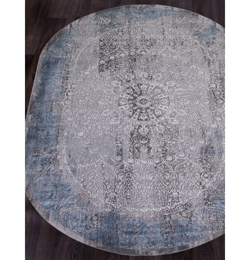 Ковер ARMINA 03878A BLUE / BLUE Овал 