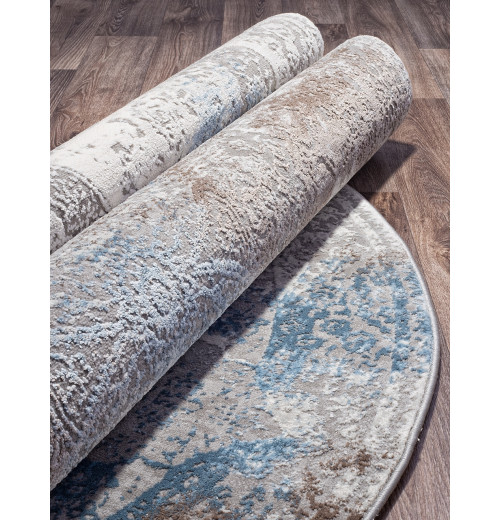 Ковер ARMINA 03879A BLUE / BLUE Овал 