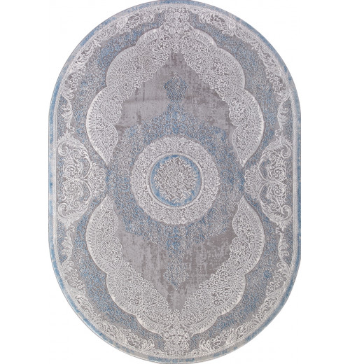 Ковер ARMINA 03880A BLUE / BLUE Овал 
