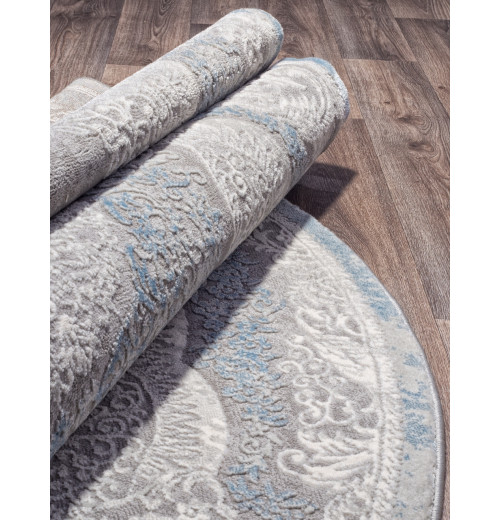 Ковер ARMINA 03880A BLUE / BLUE Овал 