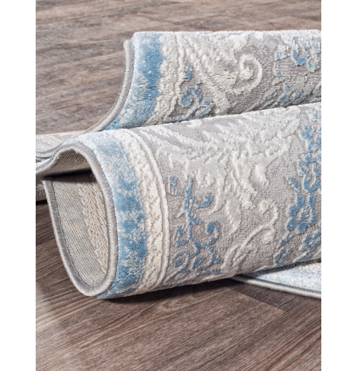 Ковер ARMINA 03880A BLUE / BLUE Овал 