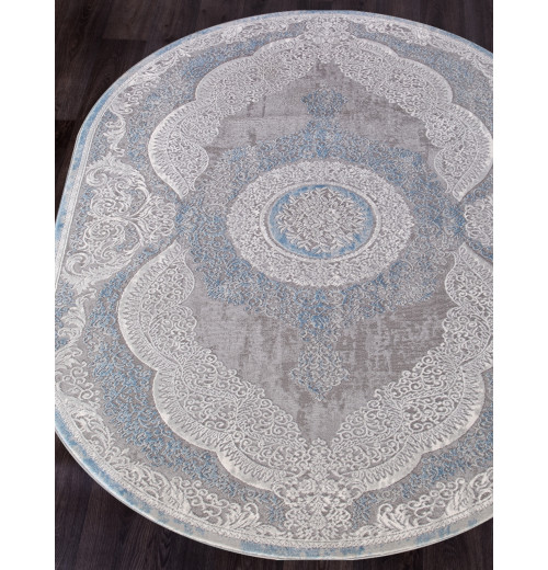 Ковер ARMINA 03880A BLUE / BLUE Овал 