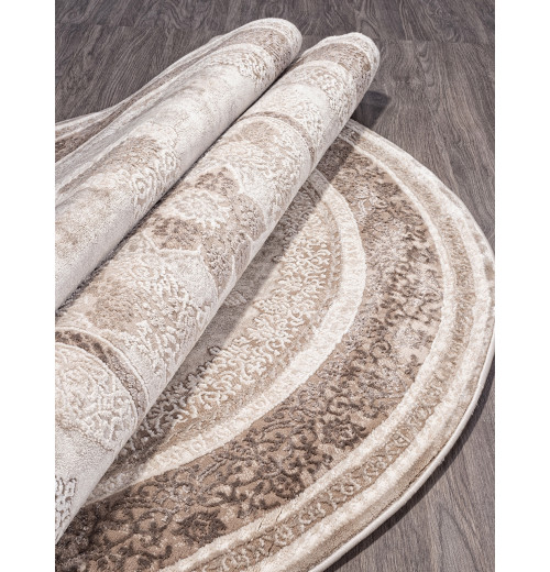 Ковер ARMINA 04037A BROWN / BROWN Овал 