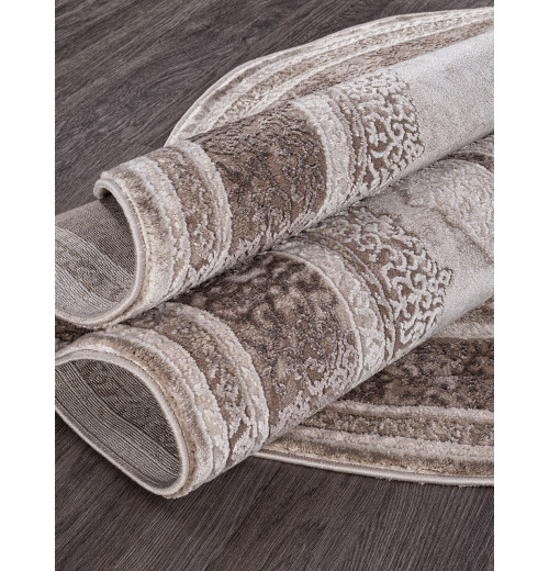 Ковер ARMINA 04037A BROWN / BROWN Овал 