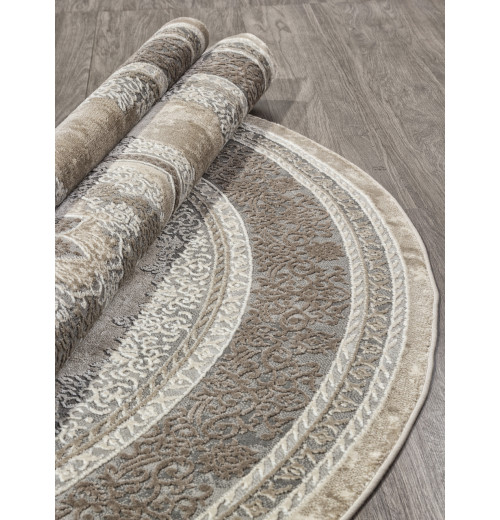 Ковер ARMINA 04037C GREY / BROWN Круг 