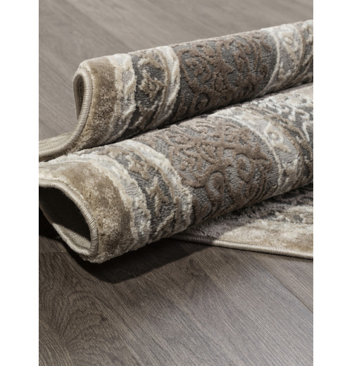 Ковер ARMINA 04037C GREY / BROWN Круг 