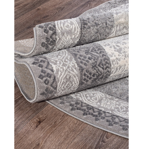 Ковер ARMINA 04041G GREY / GREY Овал 