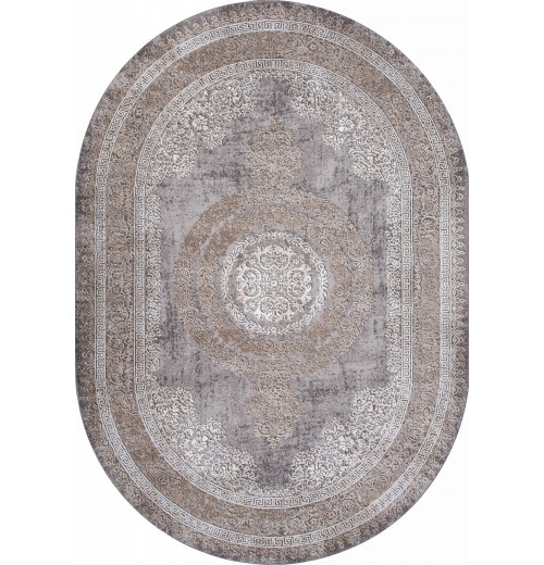 Ковер ARMINA 04073C GREY / BROWN Овал 