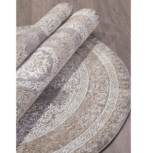 Ковер ARMINA 04073C GREY / BROWN Овал 