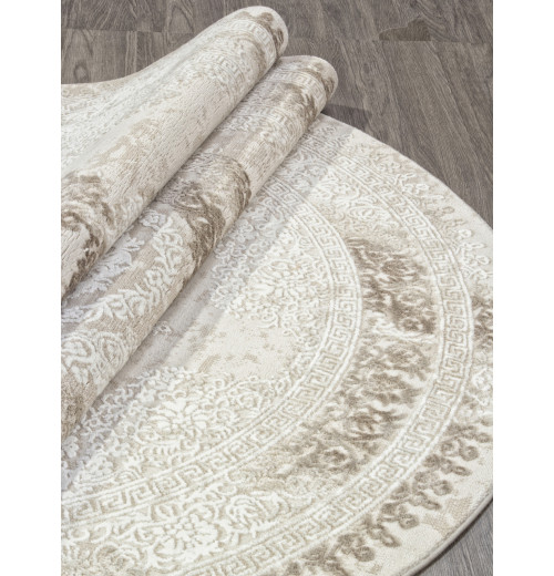 Ковер ARMINA 04087A BROWN / BROWN Овал 