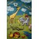 Ковер ART KIDS LM15 GREEN Прямоугольник, в детскую комнату 