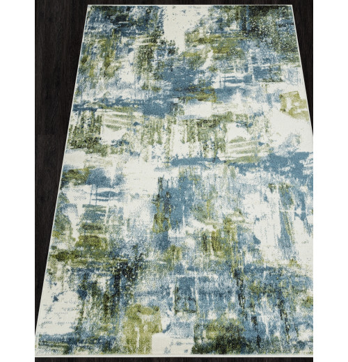 Ковер BRIGHT L016 CREAM-BLUE Прямоугольник 