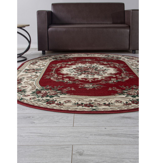 Ковер COLIZEY d057 RED Овал 