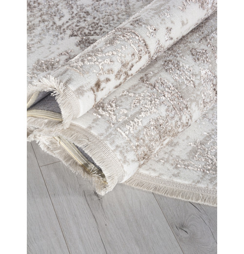 Ковер EFSAN L252A CREAM SHRINK / VIZON FDY Овал 
