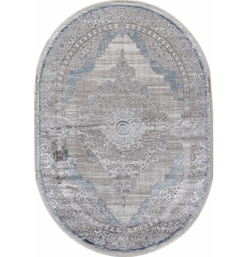 Ковер EFSAN L279A CREAM SHRINK / BLUE FDY в стиле лофт 