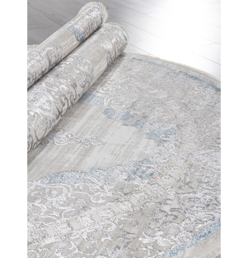 Ковер EFSAN L279A CREAM SHRINK / BLUE FDY в стиле лофт 