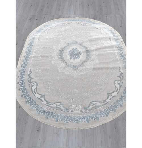 Ковер EFSAN Q010A CREAM SHRINK / BLUE FDY в стиле лофт 