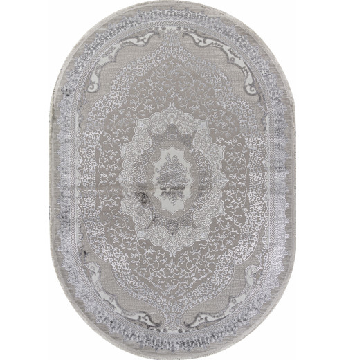 Ковер EFSAN Q010A CREAM SHRINK / GREY FDY Овал 