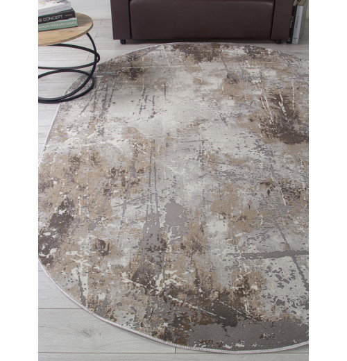 Ковер GRAFF 3433 GRAY-BEIGE Овал 