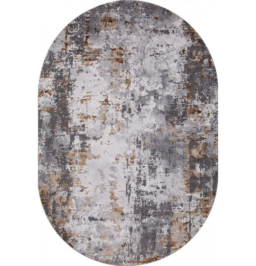Ковер GRAND 23319 975 GREY / GOLD Овал 