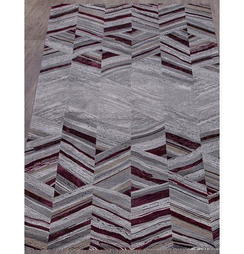 Ковер GRAND 33377 950 GREY / PURPLE Прямоугольник 