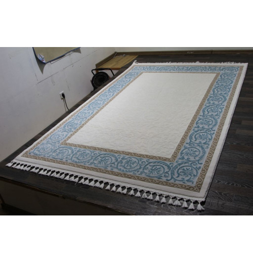 Ковер HUNKAR 08058T BLUE / WHITE Прямоугольник 