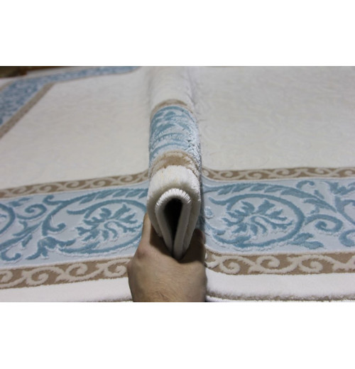 Ковер HUNKAR 08058T BLUE / WHITE Прямоугольник 
