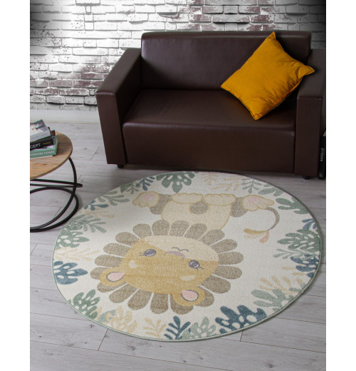 Ковер IZUMRUD F261 LIGHT CREAM Круглый детский 
