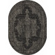 Ковер KAIR s129 BLACK-GRAY Овал 