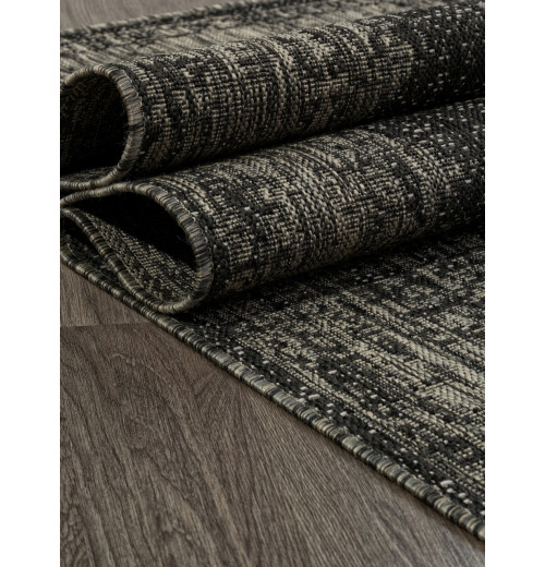 Ковер KAIR s129 BLACK-GRAY Прямоугольник, палас 