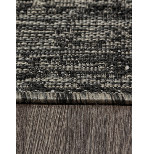 Ковер KAIR s129 BLACK-GRAY Прямоугольник, палас 