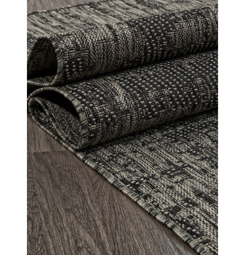 Ковер KAIR S131 BLACK-GRAY, палас Прямоугольник 