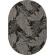 Ковер KAIR S132 BLACK-GRAY Овал 