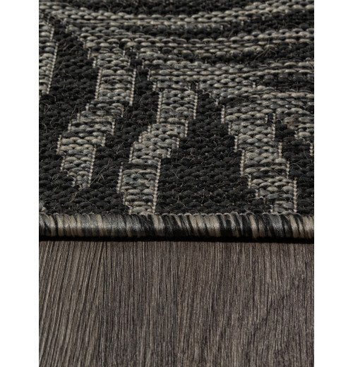 Ковер KAIR S132 BLACK-GRAY Овал 