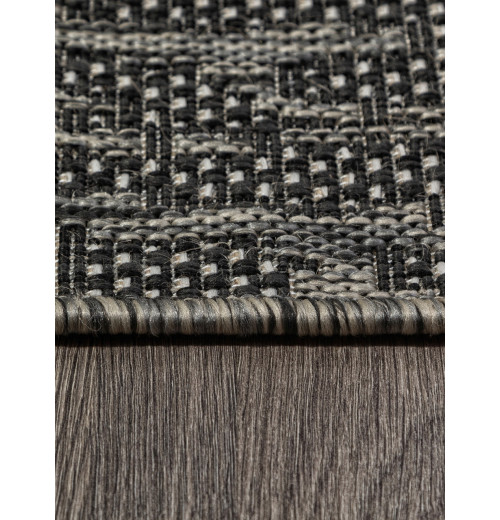 Ковер KAIR S136 BLACK-GRAY Овал 