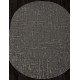Ковер KAIR S136 BLACK-GRAY Овал 