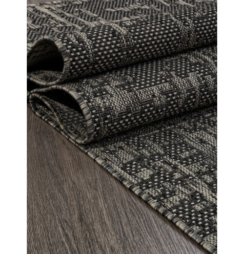 Ковер KAIR S136 BLACK-GRAY Прямоугольник 
